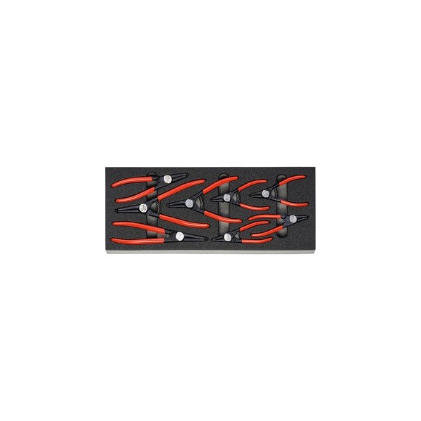 Precision Internal and External Circlip Pliers Set in Heavy Duty Foam, 8 Pc